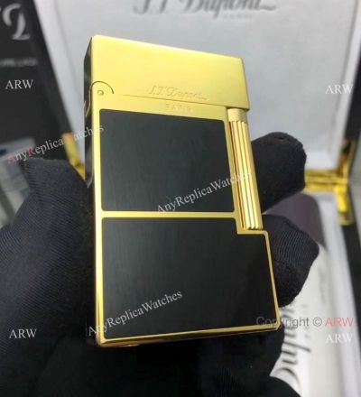 New Style Dupont Men Lighter - Black and Gold